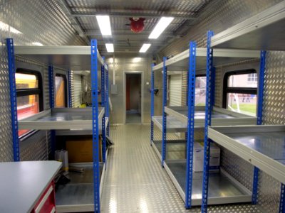 Pioneer 001 train interior - technics room (back view)