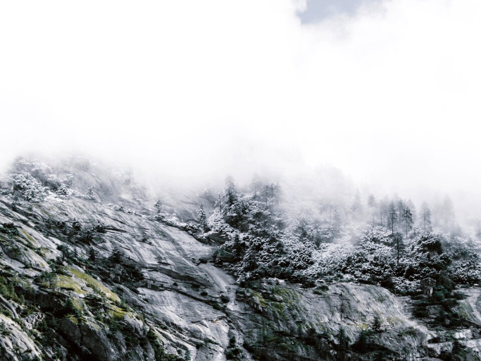 Mountain winter cold