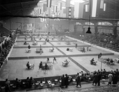 Ping pong kampioenschappen op Houtrust Den Haag, Bestanddeelnr 906-3725