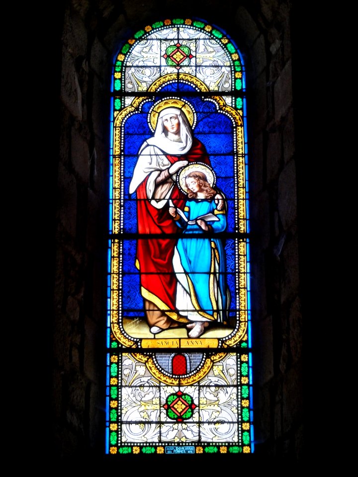 Pionsat (Puy-de-Dôme) église, vitrail 02