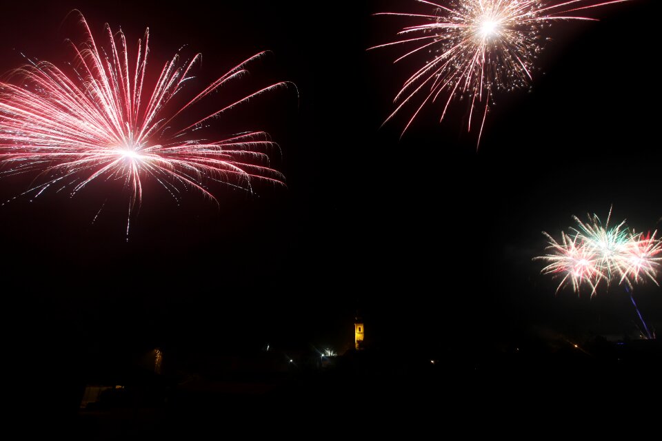 Fireworks new year christmas