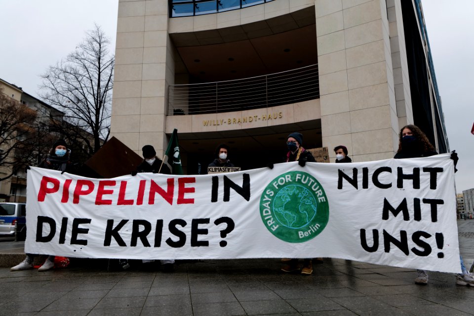 PipelineInDieKrise protest Willy-Brandt-Haus 2021-01-12 12