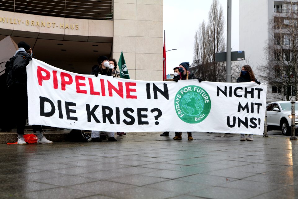 PipelineInDieKrise protest Willy-Brandt-Haus 2021-01-12 23