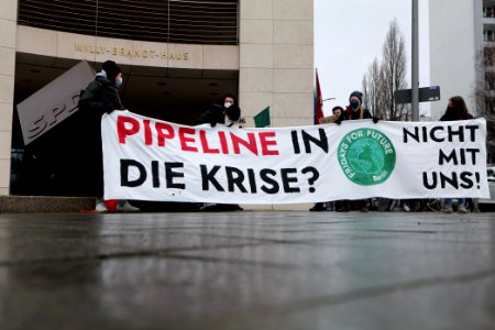 PipelineInDieKrise protest Willy-Brandt-Haus 2021-01-12 24