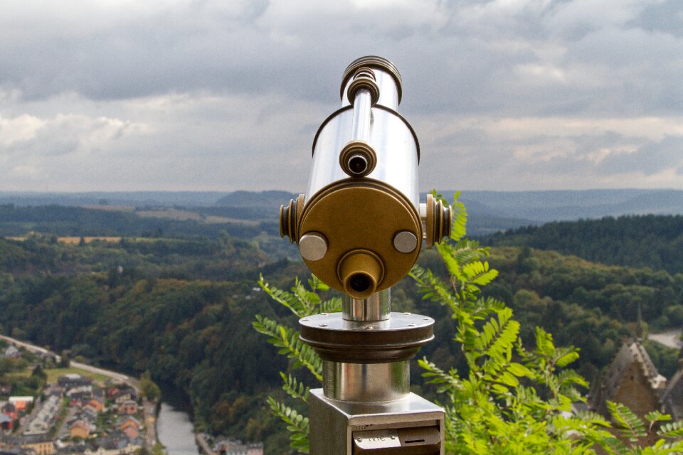Binoculars vianden luxembourg landscape