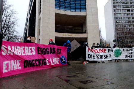 PipelineInDieKrise protest Willy-Brandt-Haus 2021-01-12 07