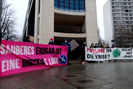 PipelineInDieKrise protest Willy-Brandt-Haus 2021-01-12 08