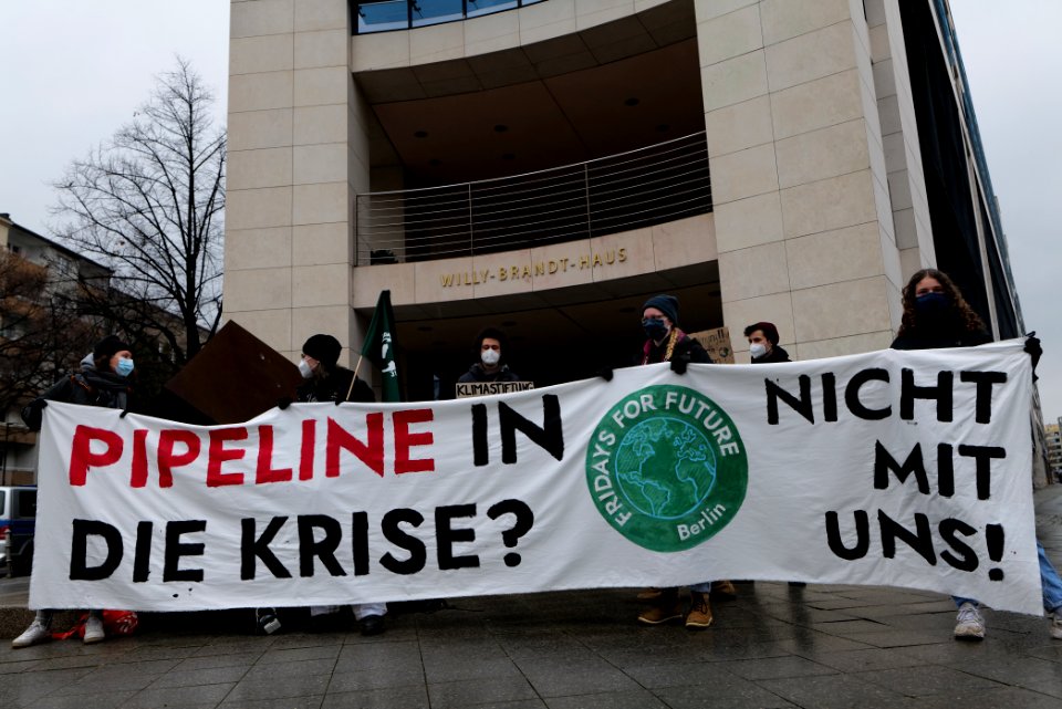 PipelineInDieKrise protest Willy-Brandt-Haus 2021-01-12 13