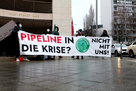 PipelineInDieKrise protest Willy-Brandt-Haus 2021-01-12 22