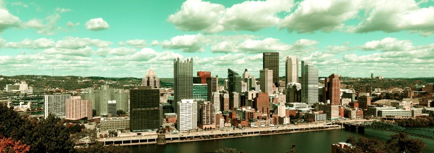 Pittsburgh Skyline from Mount Washington, 2020-10-08, 02, 2-color