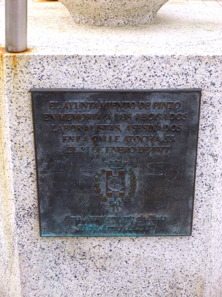 Pinto - Monumento a los abogados de Atocha 2