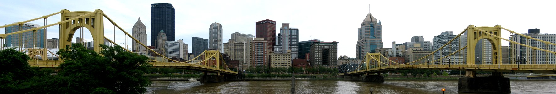 Pittsburgh Skyline from North Shore, 2015-06-17, 05