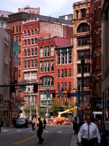 Pittsburgh Downtown 2019-08-20 Liberty Avenue from Seventh Avenue