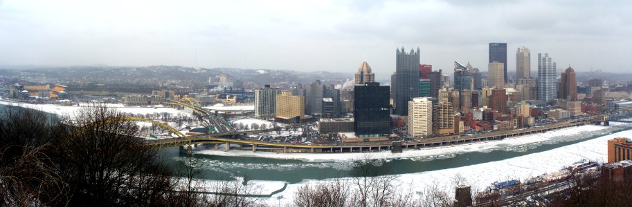 Pittsbugh Snow Panorama 2015-02-26, 02