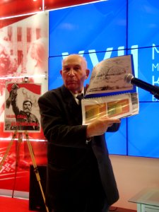 Piotr Fedaravich Lysenka - born 1931 AD - on an International book exhibition in Minsk city - 14 February 2015 AD - 3