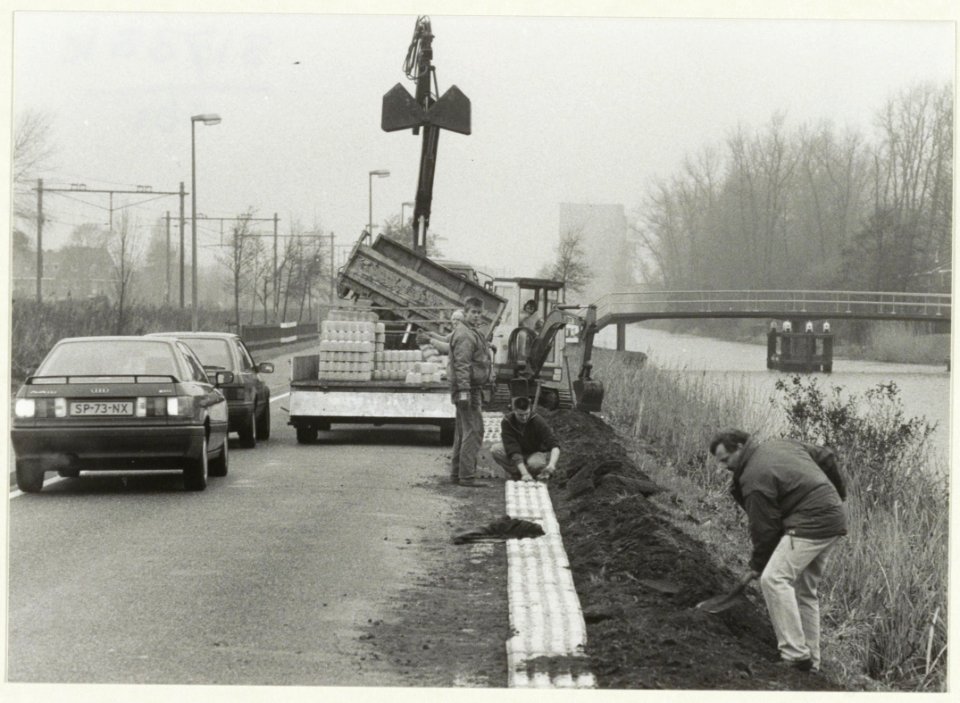 Plaatsing gasbetonplaten. NL-HlmNHA 54031564