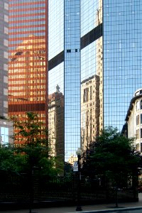 Pittsburgh Downtown 2019-08-07 Reflections in Two PNC Plaza 03 photo