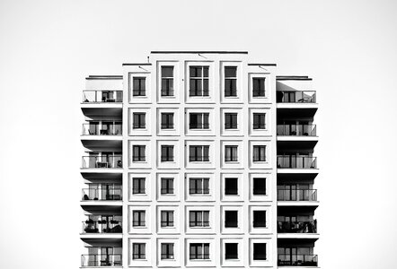 Modern facade building