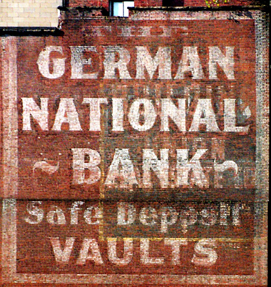 Pittsburgh Downtown 2019-08-15 German National Bank Sign altered