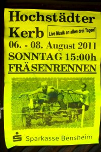 Plakat Hochstaedter Kerb