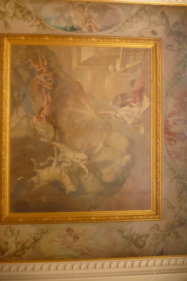 Plafondschildering in Europazaal