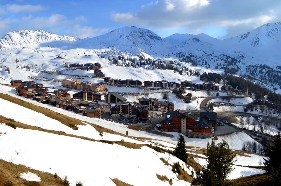 Plagne Soleil and Plagne Villages, April 2017