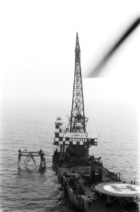 Plaatsing lichtplatform Goeree voor kust van Zeeland, nr 11 lichtschip Goeree m, Bestanddeelnr 924-7636