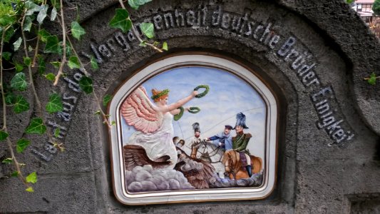 Plakette 2 an der Dreimonarchen Gedenkstätte Dornheim