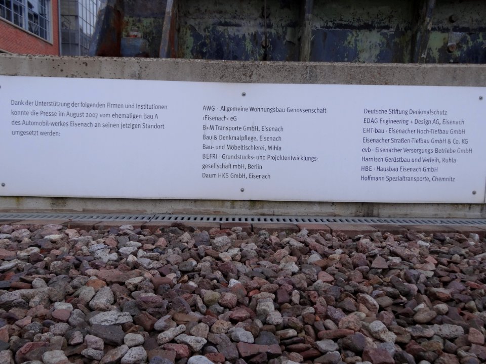 Plakette alte Presse Friedrich-Naumann-Straße, Eisenach 1