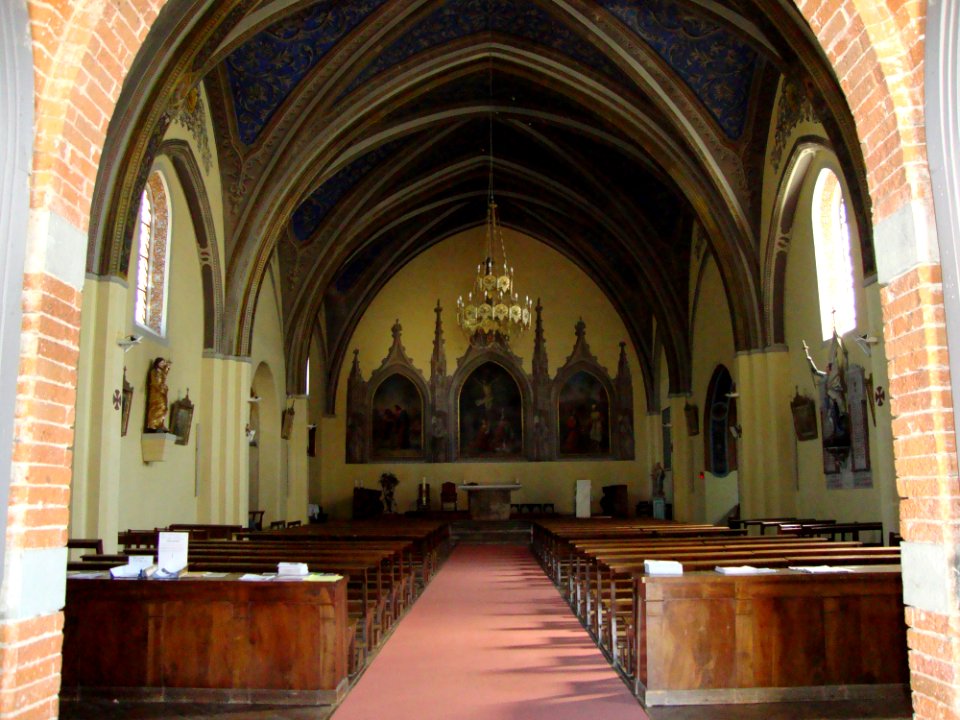 Plaisance-du-Touch (Haute-Garonne, Fr) église, intérieur