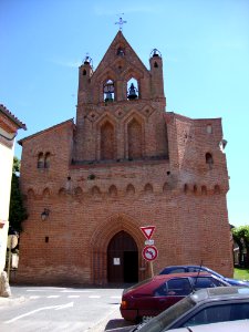 Plaisance-du-Touch (Haute-Garonne, Fr) église, façade et clocher