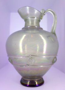 Pitcher, unknown maker, Italy, 19th century, glass - Brooklyn Museum - Brooklyn, NY - DSC08439