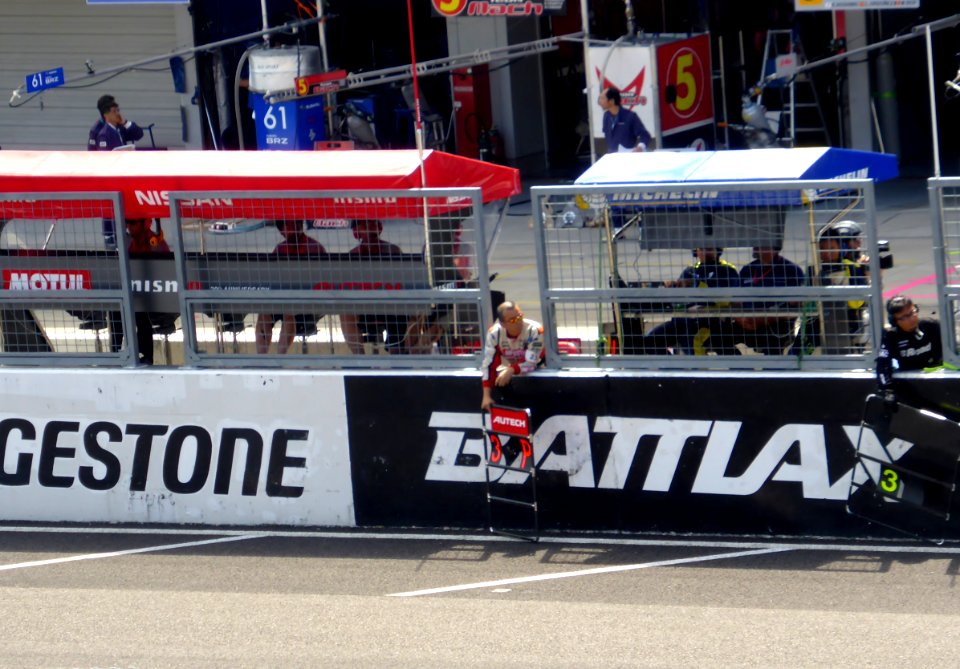 Pit board at 2014 pokka sapporo 1000km