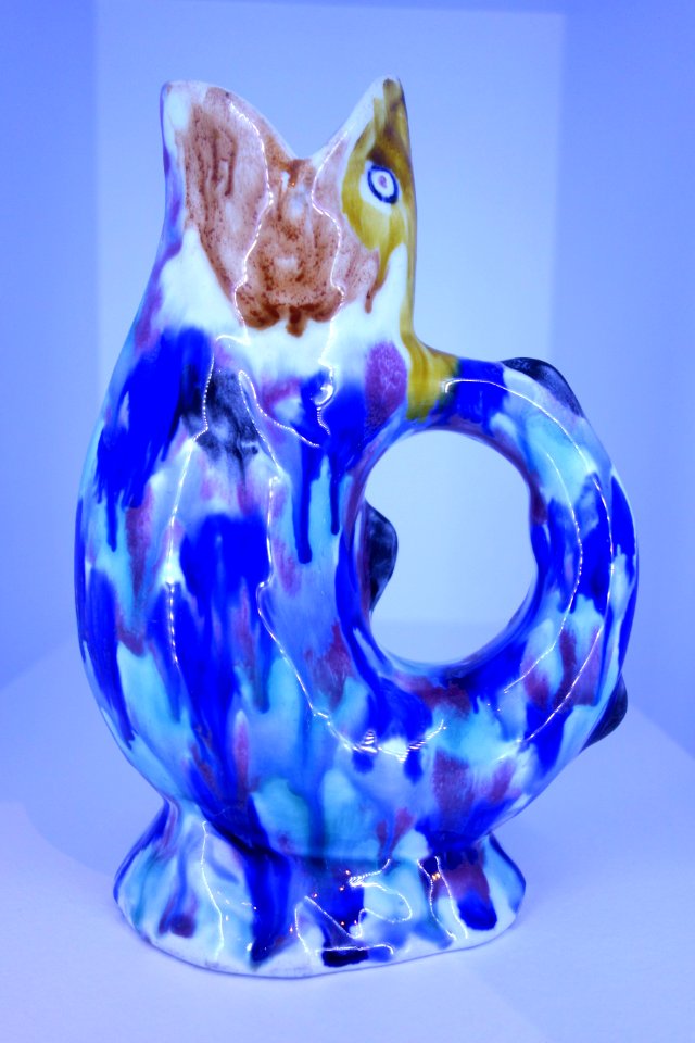 Pitcher, Morely & Company, Wellsville, Ohio, 1879-1885, majolica - Brooklyn Museum - Brooklyn, NY - DSC08389