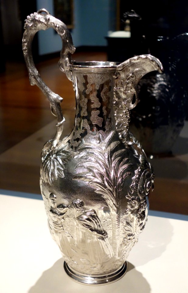 Pitcher, Rebecca at the Well, Gorham Manufacturing Company, Providence, 1854, silver - Cincinnati Art Museum - DSC04548