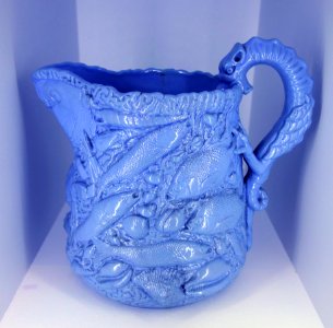 Pitcher, E. & W. Bennett, Baltimore, Maryland, 1853, earthenware - Brooklyn Museum - Brooklyn, NY - DSC08366