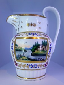 Pitcher, Tucker & Hemphill, Philadelphia, 1833-1836, porcelain - Brooklyn Museum - Brooklyn, NY - DSC08347