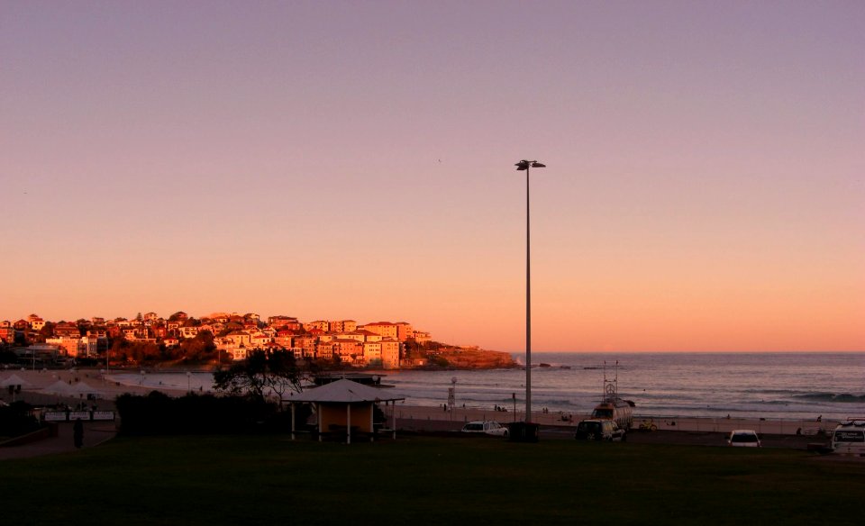 Plage de Bondi à la fin du jour
