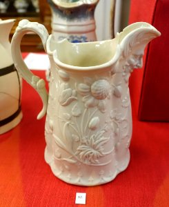 Pitcher, England, c. 1840-1860, salt glaze ceramic - Old Colony History Museum - Taunton, Massachusetts - DSC03861