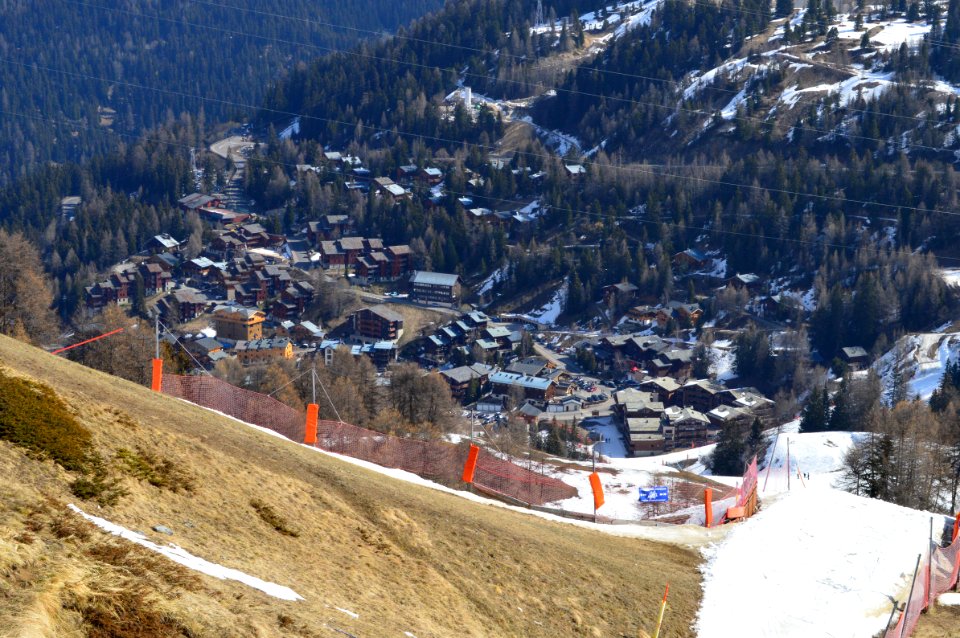 Plagne 1800 seen from Lovatière piste