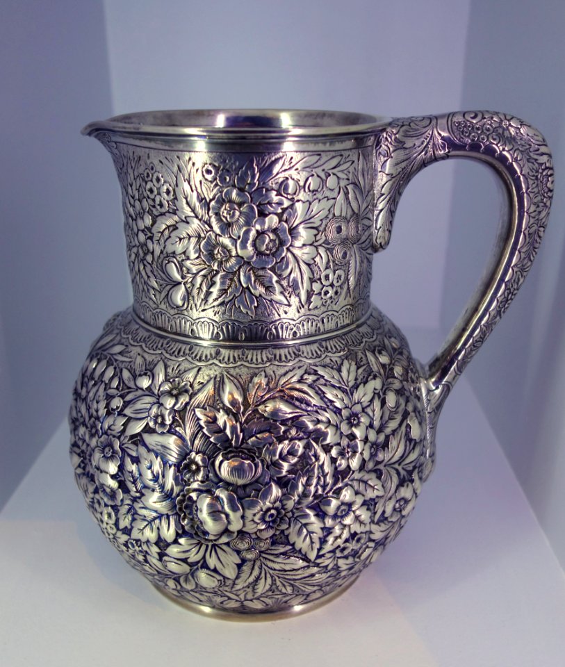 Pitcher, Tiffany & Co., New York City, c. 1879, silver - Brooklyn Museum - Brooklyn, NY - DSC08360