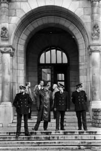 Politiebewaking voor het Rotterdamse stadhuis, Bestanddeelnr 931-7679