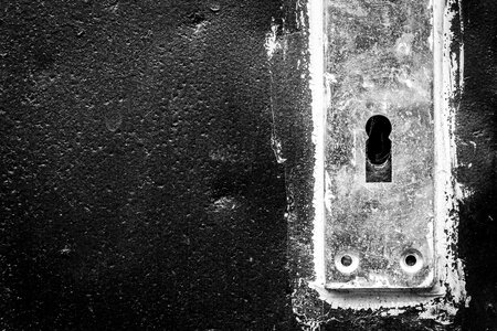 Keyhole door handle photo