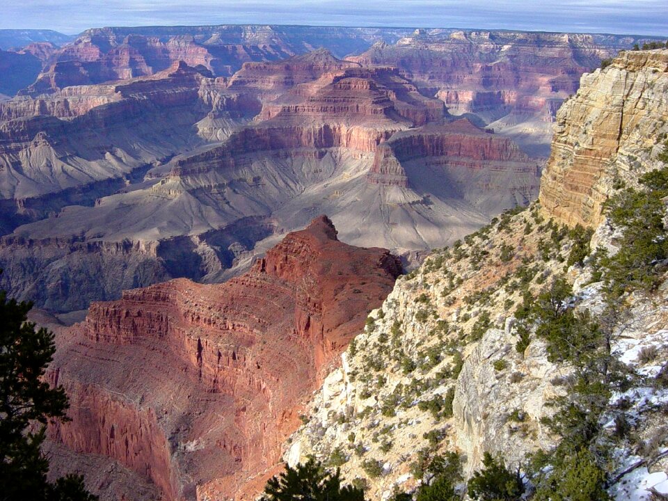 Rock climbing south rim landscape