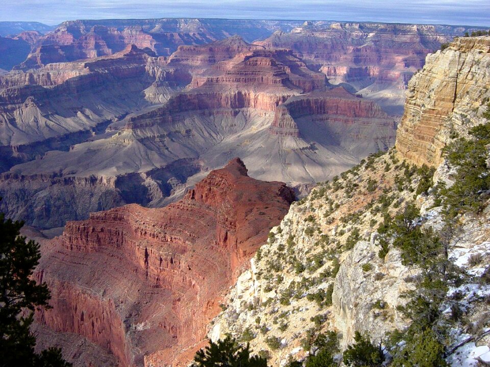 Rock climbing south rim landscape photo