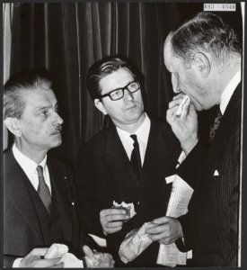 Politieke partijen, politici, vergaderingen, ministers, Luns, J.A.M.H., Bestanddeelnr 083-0840
