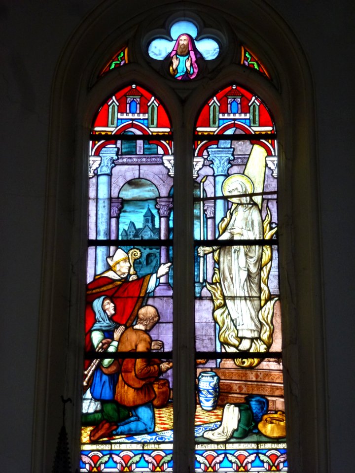 Polincove (Pas-de-Calais, Fr) église Saint-Léger vitrail 01