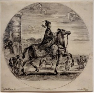 Polish Rider by Stefano Della Bella, c. 1648-1650, etching - National Museum of Western Art, Tokyo - DSC08345