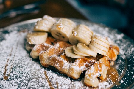 Food fruit icing sugar photo