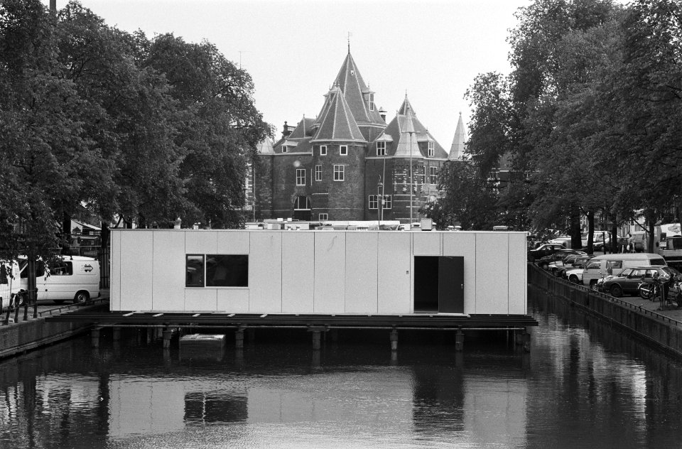 Politiebureau op de Kloveniersburgwal (voor wijkteam Nieuwmarkt) in aanbouw, Bestanddeelnr 934-4540